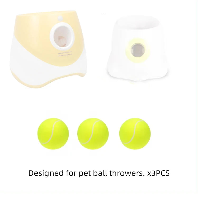 12 PCS Tennis Launcher Elastic Ball for Small and Medium Size Dogs Playing Fetch Latex Ball 2inch Dog Toy Portable Tennis Throw