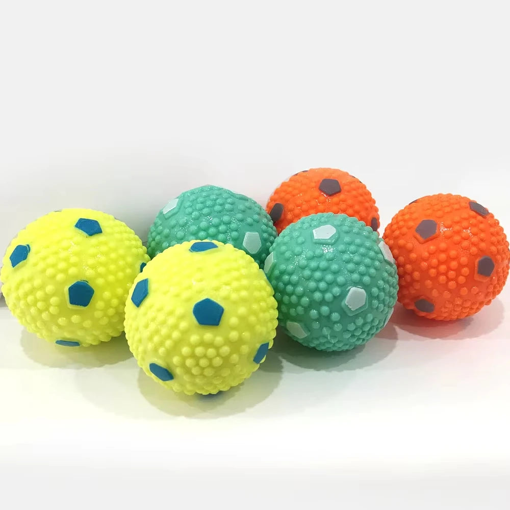 12 PCS Tennis Launcher Elastic Ball for Small and Medium Size Dogs Playing Fetch Latex Ball 2inch Dog Toy Portable Tennis Throw