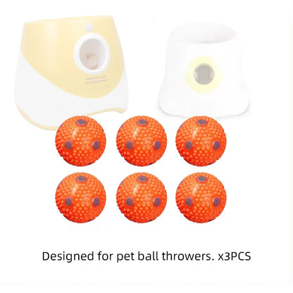 12 PCS Tennis Launcher Elastic Ball for Small and Medium Size Dogs Playing Fetch Latex Ball 2inch Dog Toy Portable Tennis Throw