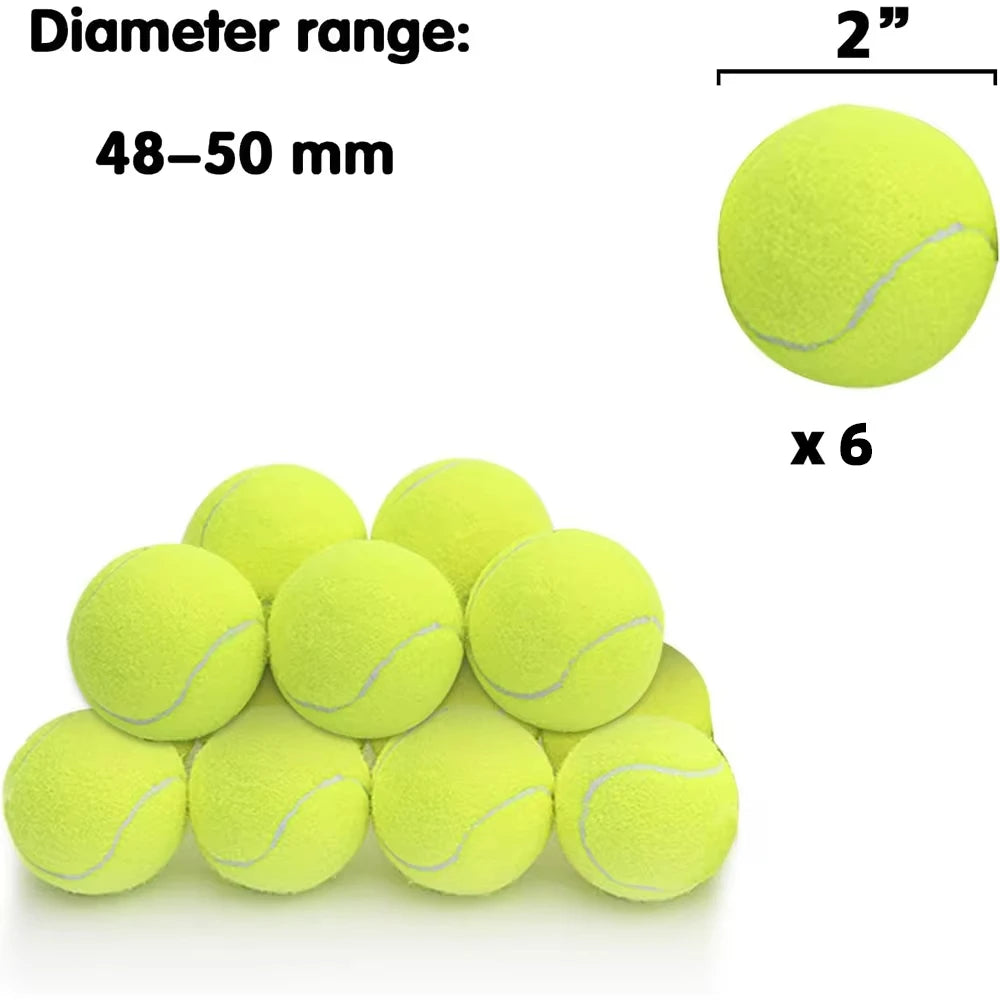 12 PCS Tennis Launcher Elastic Ball for Small and Medium Size Dogs Playing Fetch Latex Ball 2inch Dog Toy Portable Tennis Throw