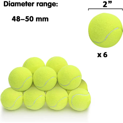 12 PCS Tennis Launcher Elastic Ball for Small and Medium Size Dogs Playing Fetch Latex Ball 2inch Dog Toy Portable Tennis Throw